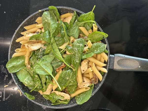Marry Me Chicken Pasta: паста со сливочным соусом, курицей, вялеными помидорами и пармезаном - Подготовка этап 11