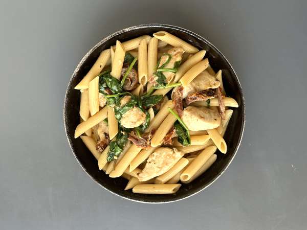Marry Me Chicken Pasta: паста со сливочным соусом, курицей, вялеными помидорами и пармезаном - Подготовка этап 12