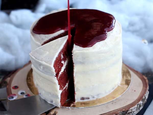 Торт «Red Velvet» специально к Хэллоуину! - Подготовка этап 13
