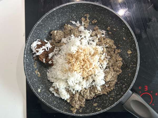 Вегетарианские голубцы с грибами, рисом и мисо - Подготовка этап 5