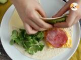 Поджаренная обертка в стиле бранч - Tortilla Wrap Hack - Подготовка этап 4