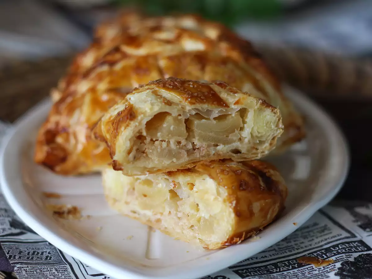 Яблочные слойки с фундучным кремом к празднику Богоявления - фото 3
