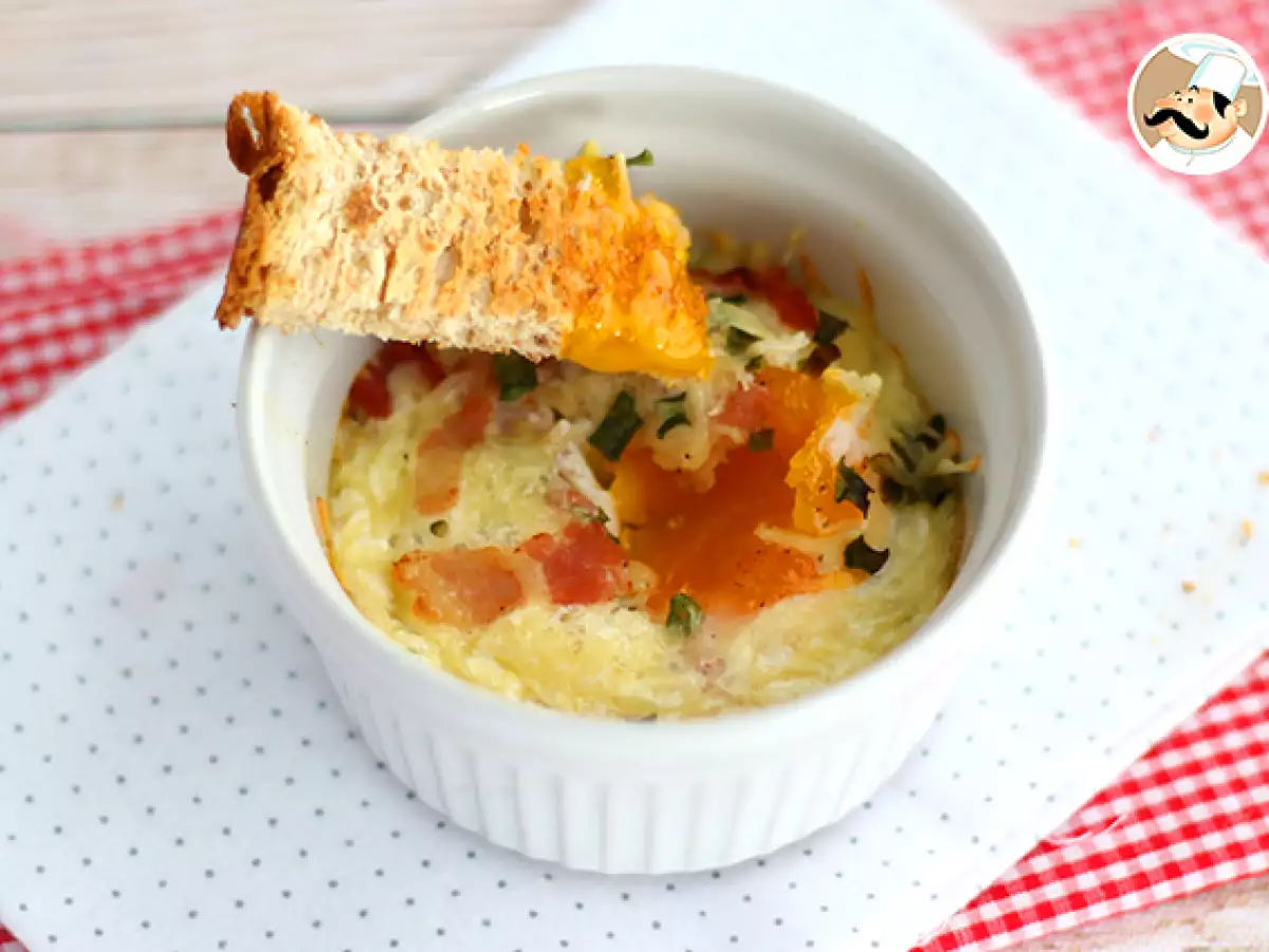 Яйца кокот с беконом и шнитт-луком — быстрый рецепт - фото 2