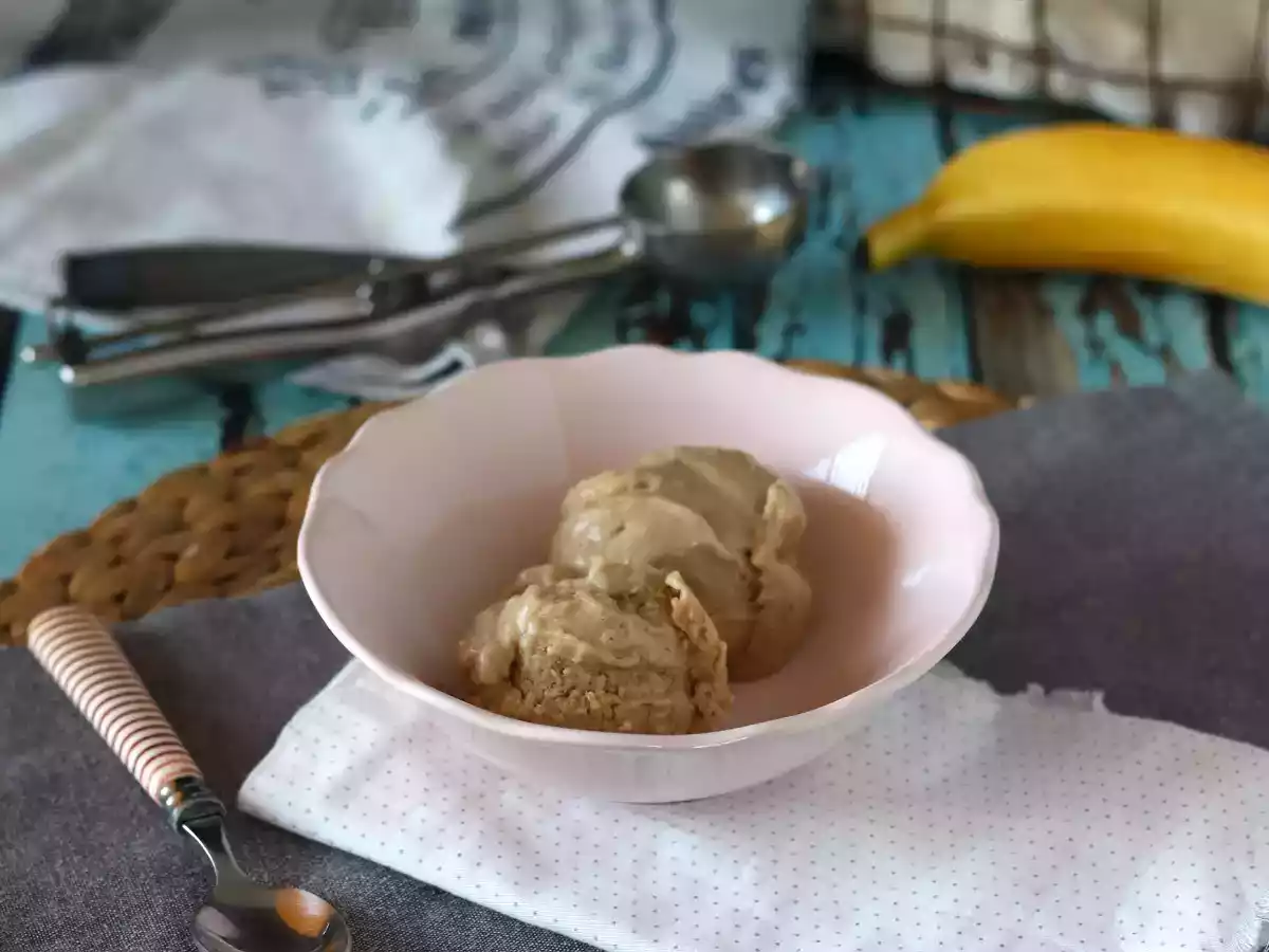 Банановый крем, веганское мороженое с бананами! Без мороженицы