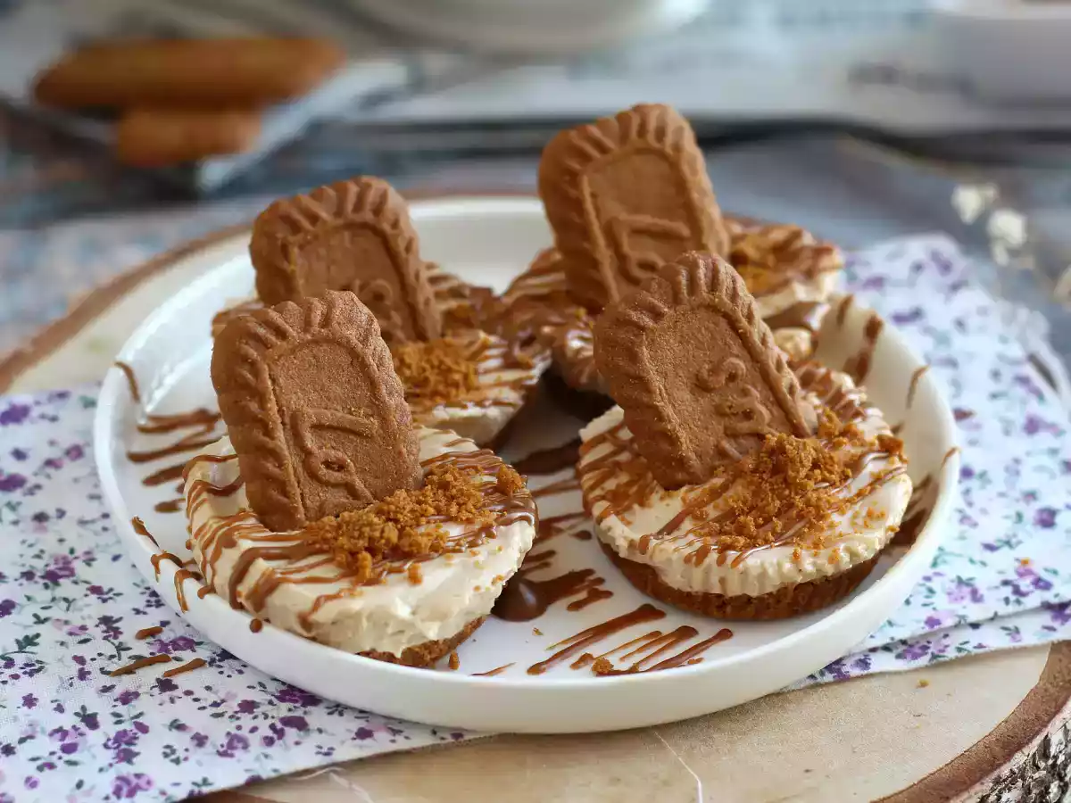 Без выпечки чизкейк с печеньем спекулус