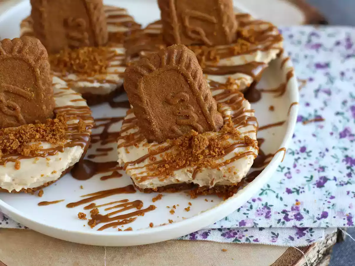 Без выпечки чизкейк с печеньем спекулус - фото 2