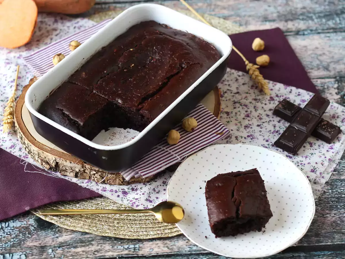 Брауни из батата без сливочного и растительного масла - фото 6