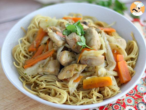 Chow mein (chao men), китайская лапша с курицей и овощами - фото 4