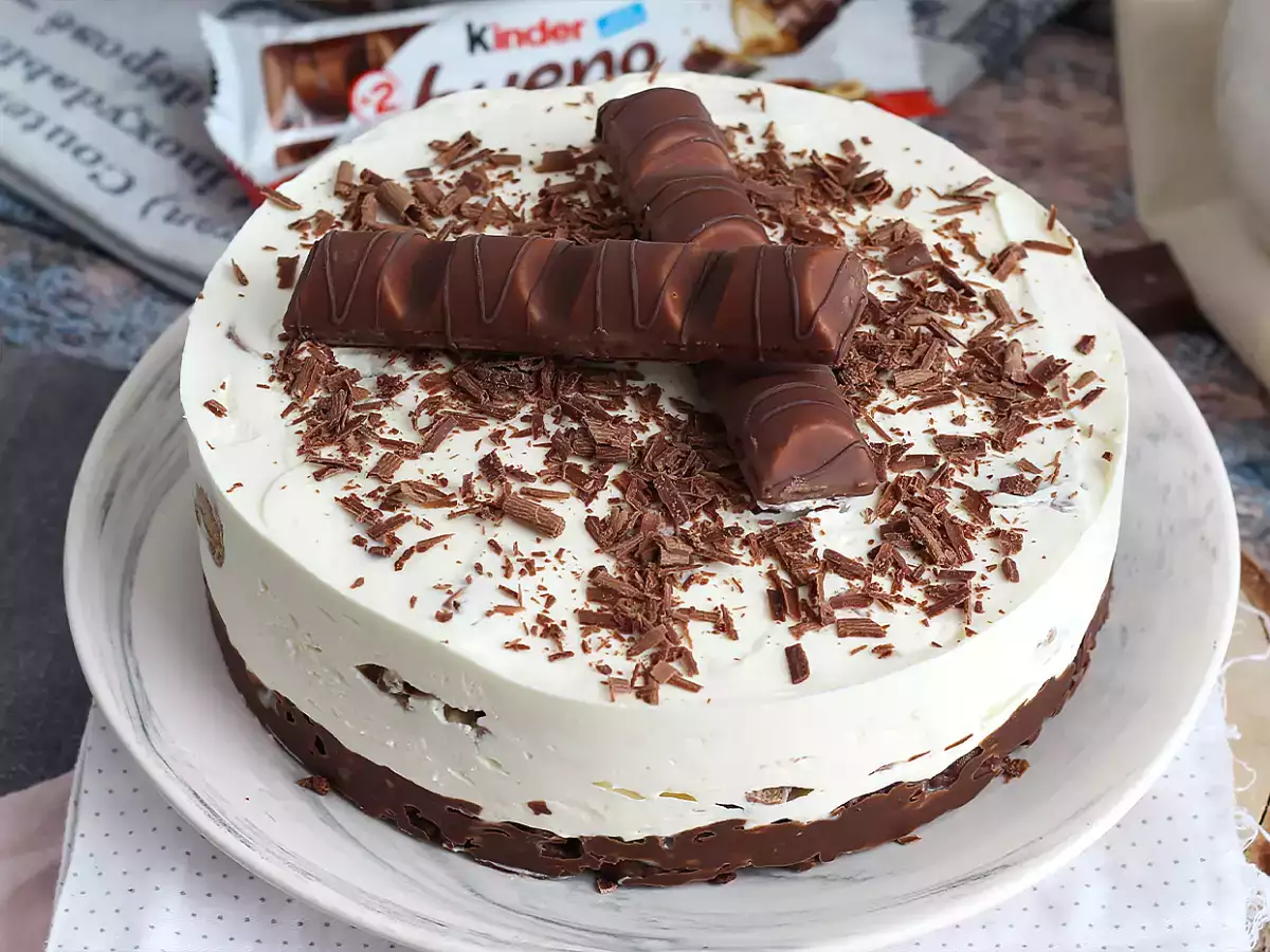 Чизкейк Kinder Bueno без выпечки - фото 4