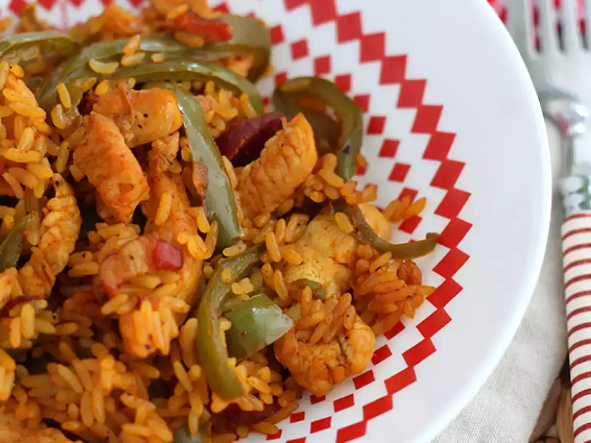 Cookeo: испанское рагу с рисом, курицей и чоризо - фото 3