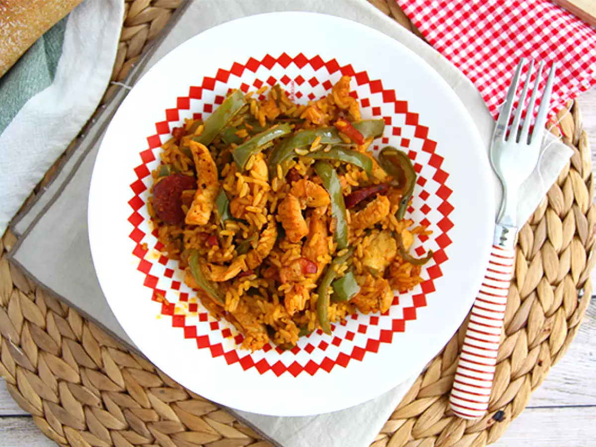 Cookeo: испанское рагу с рисом, курицей и чоризо - фото 4