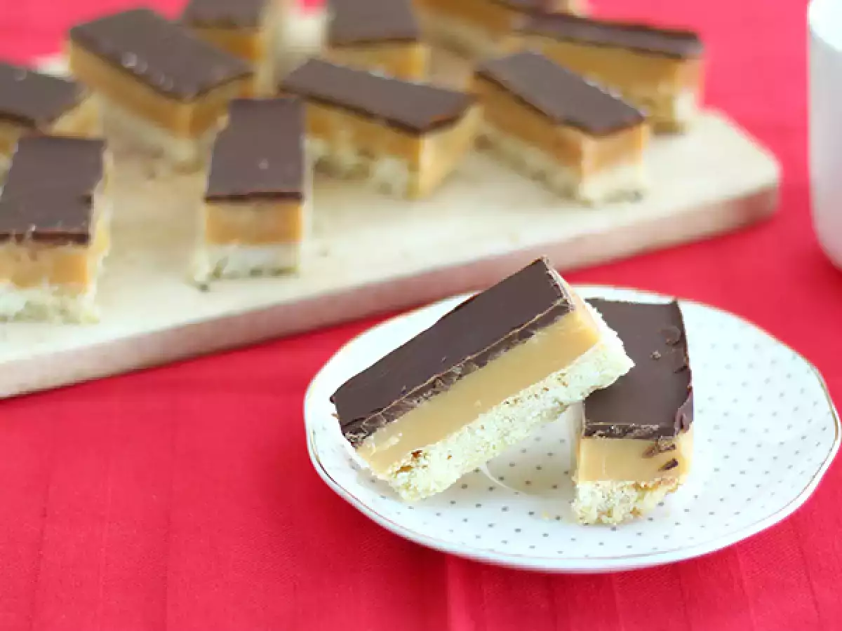 Домашний «Твикс» — песочное печенье с карамелью и шоколадом (Millionaire’s shortbread) - фото 2