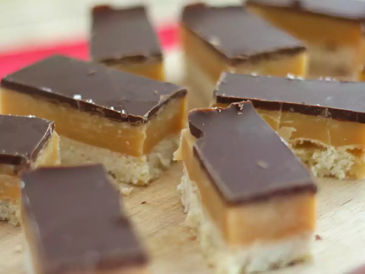 Домашний «Твикс» — песочное печенье с карамелью и шоколадом (Millionaire’s shortbread) - фото 3