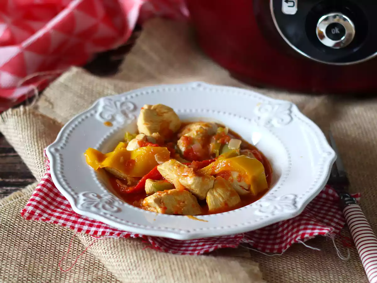 Экспресс-курица Баскес в Cookeo