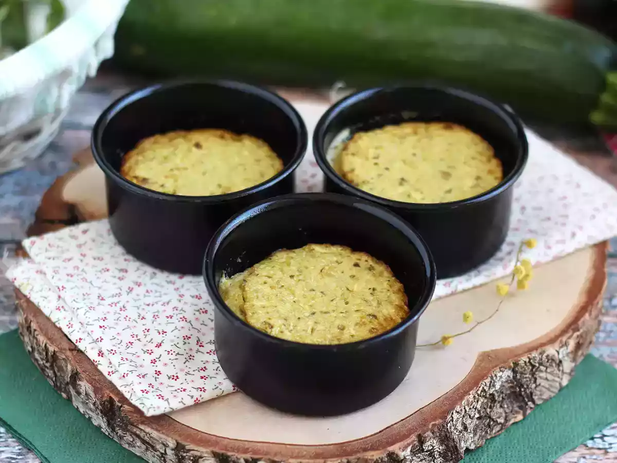 Флан с кабачками и песто - без глютена