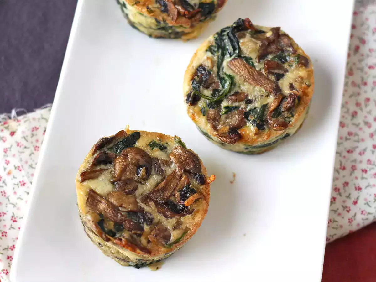 Флан со шпинатом и грибами - фото 2