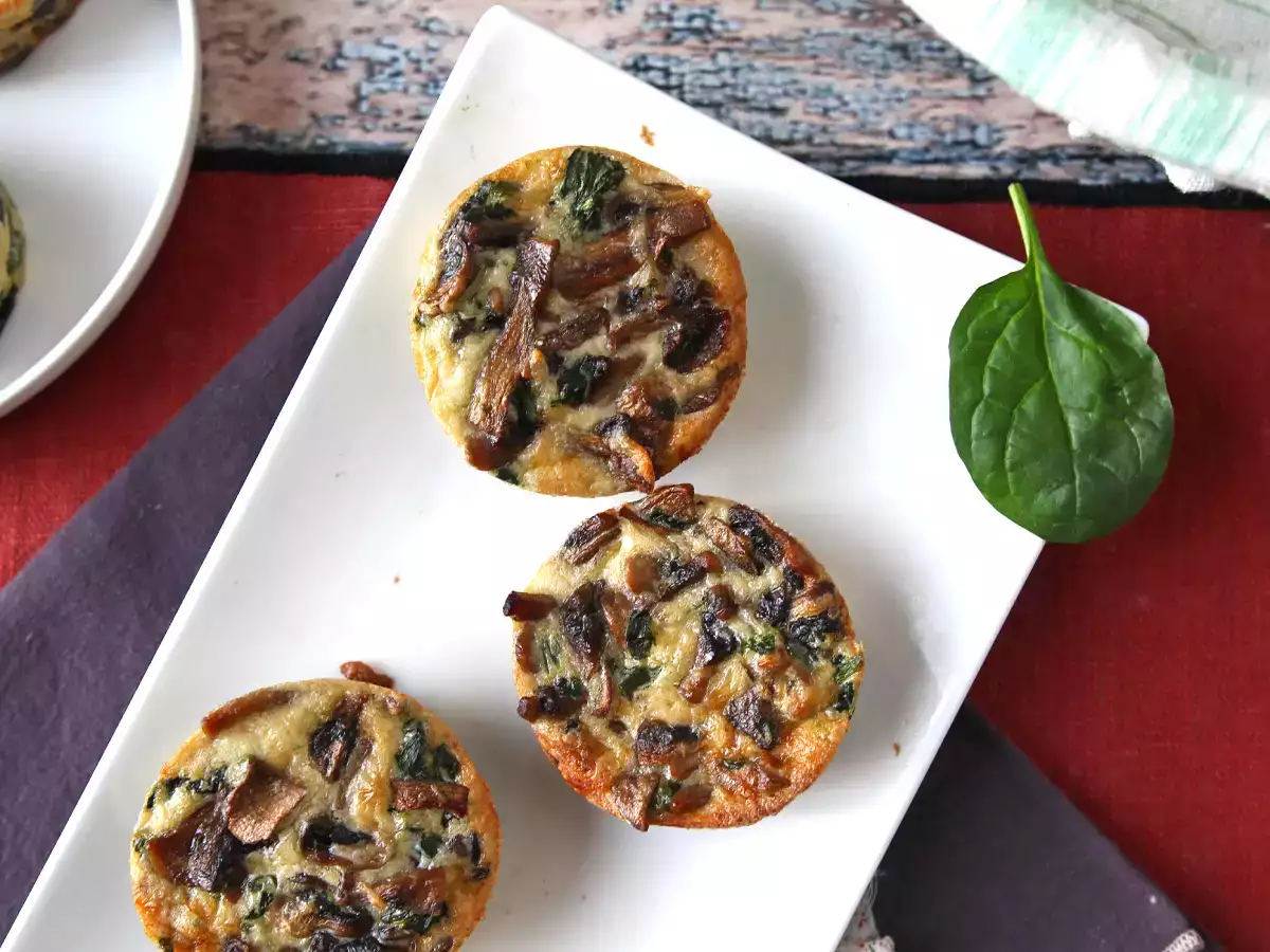 Флан со шпинатом и грибами - фото 3