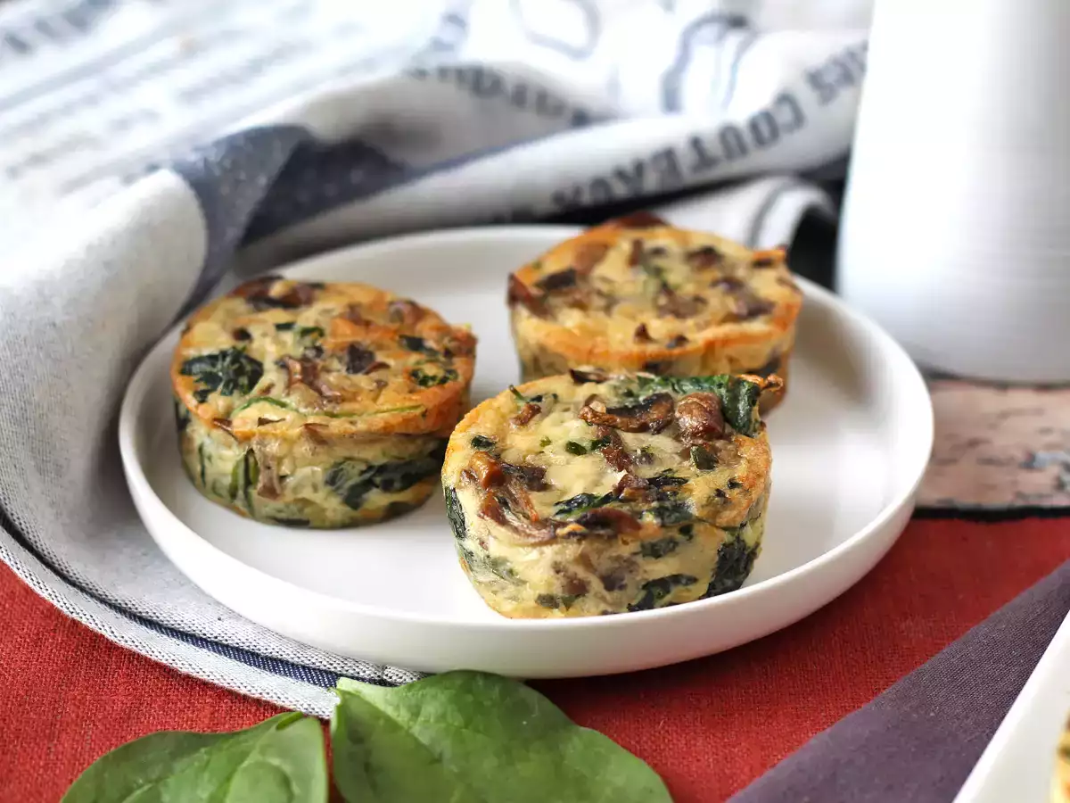 Флан со шпинатом и грибами - фото 4