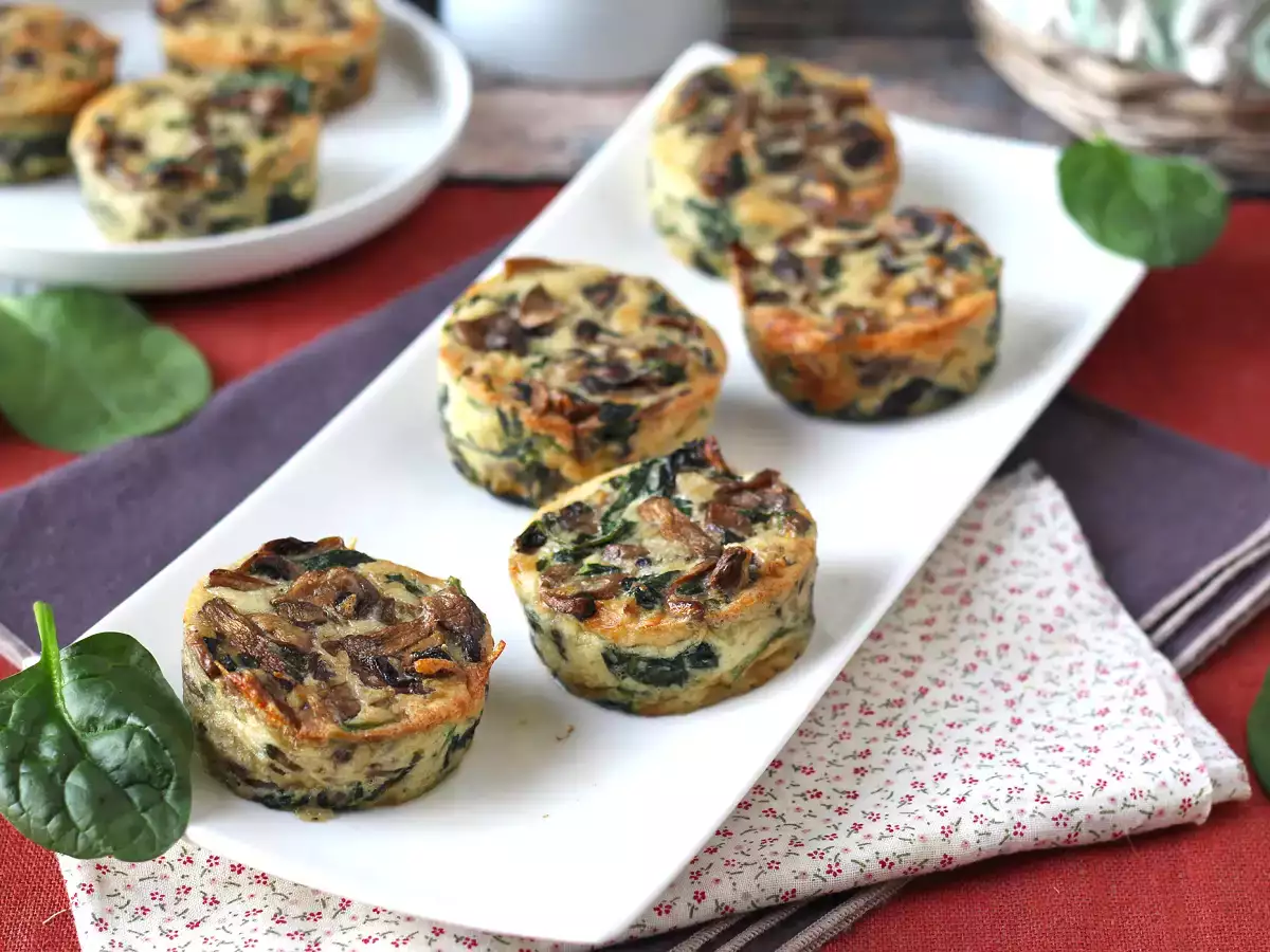 Флан со шпинатом и грибами - фото 5