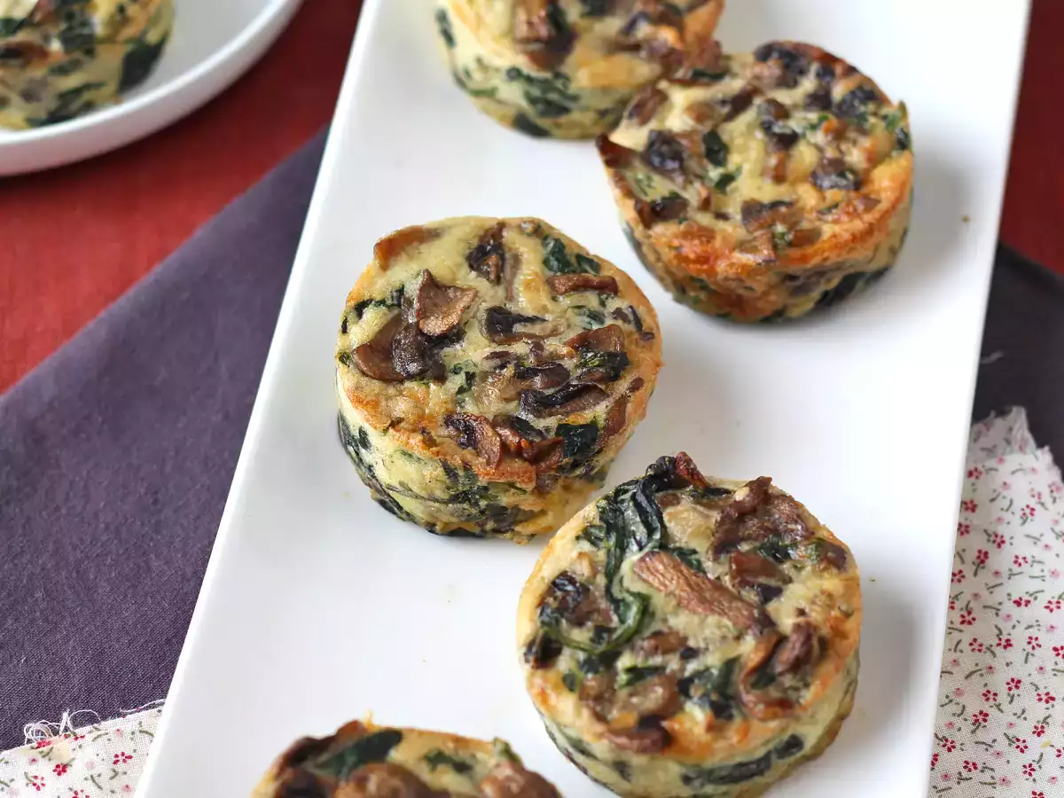 Флан со шпинатом и грибами - фото 6