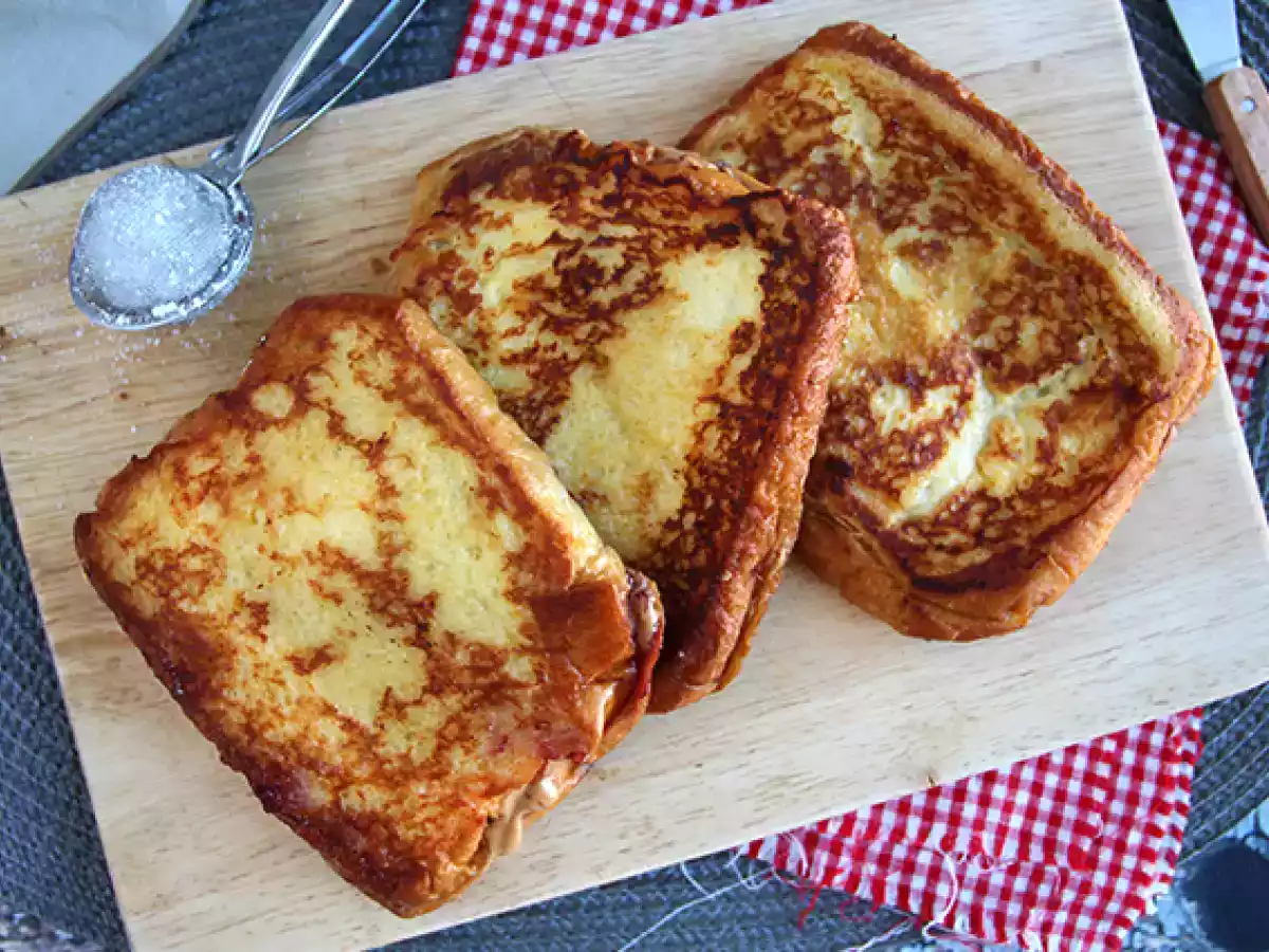 Французский тост с арахисовым маслом и желе - фото 2