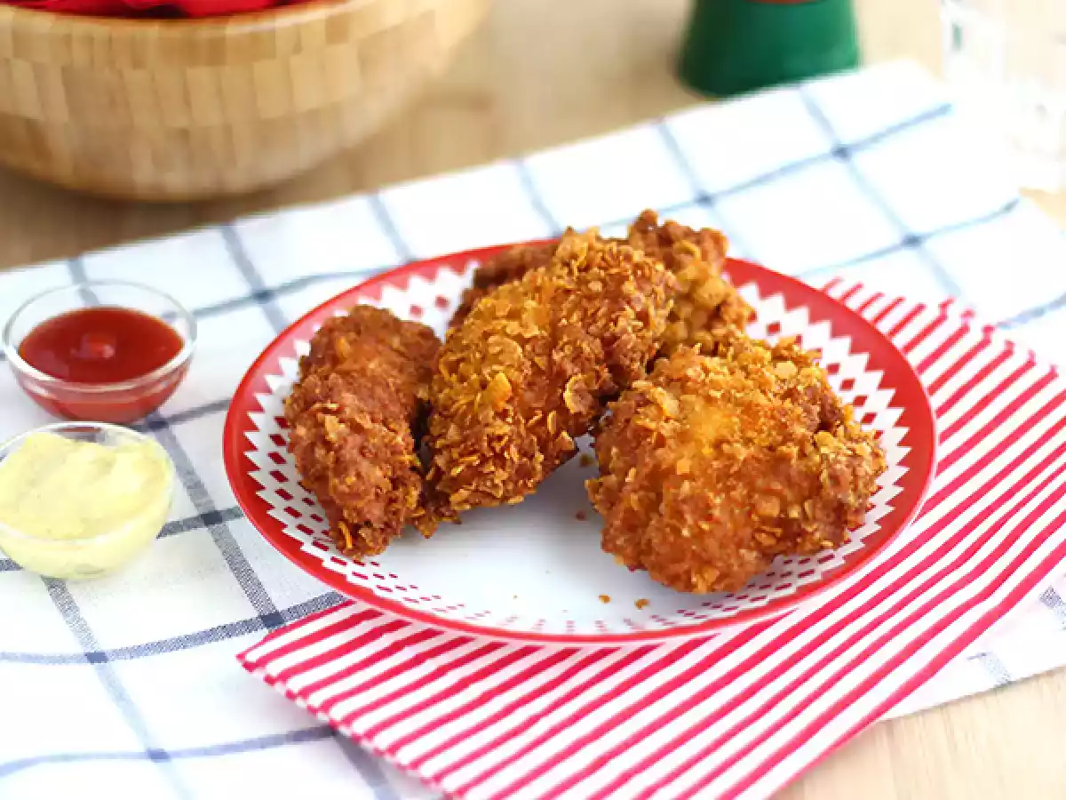 Хрустящие куриные тендеры в стиле KFC