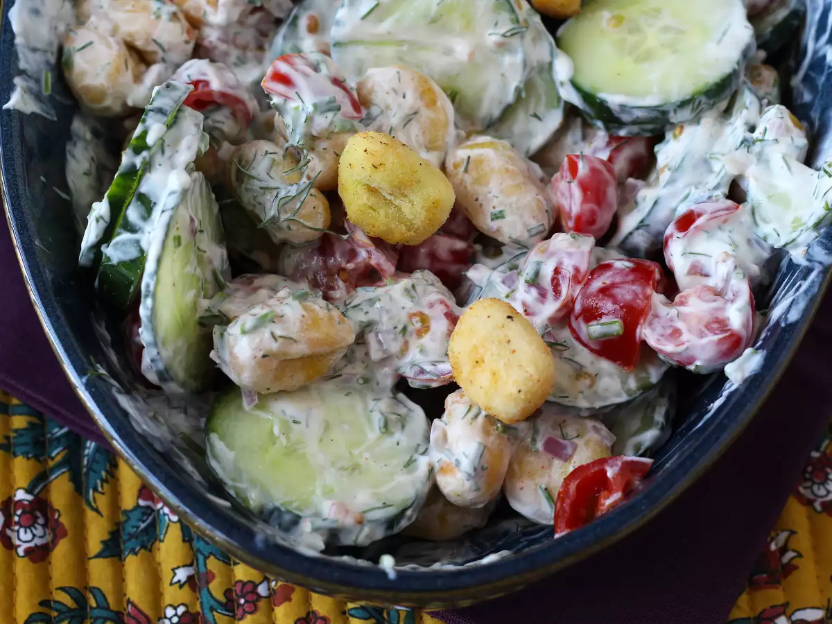 Хрустящий салат с ньокки — модный, вкусный и сбалансированный рецепт для лета! - фото 6