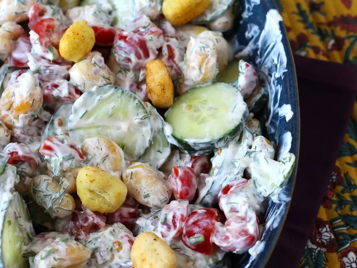 Хрустящий салат с ньокки, ультрамодный, вкусный и сбалансированный, идеальный для лета! - фото 2