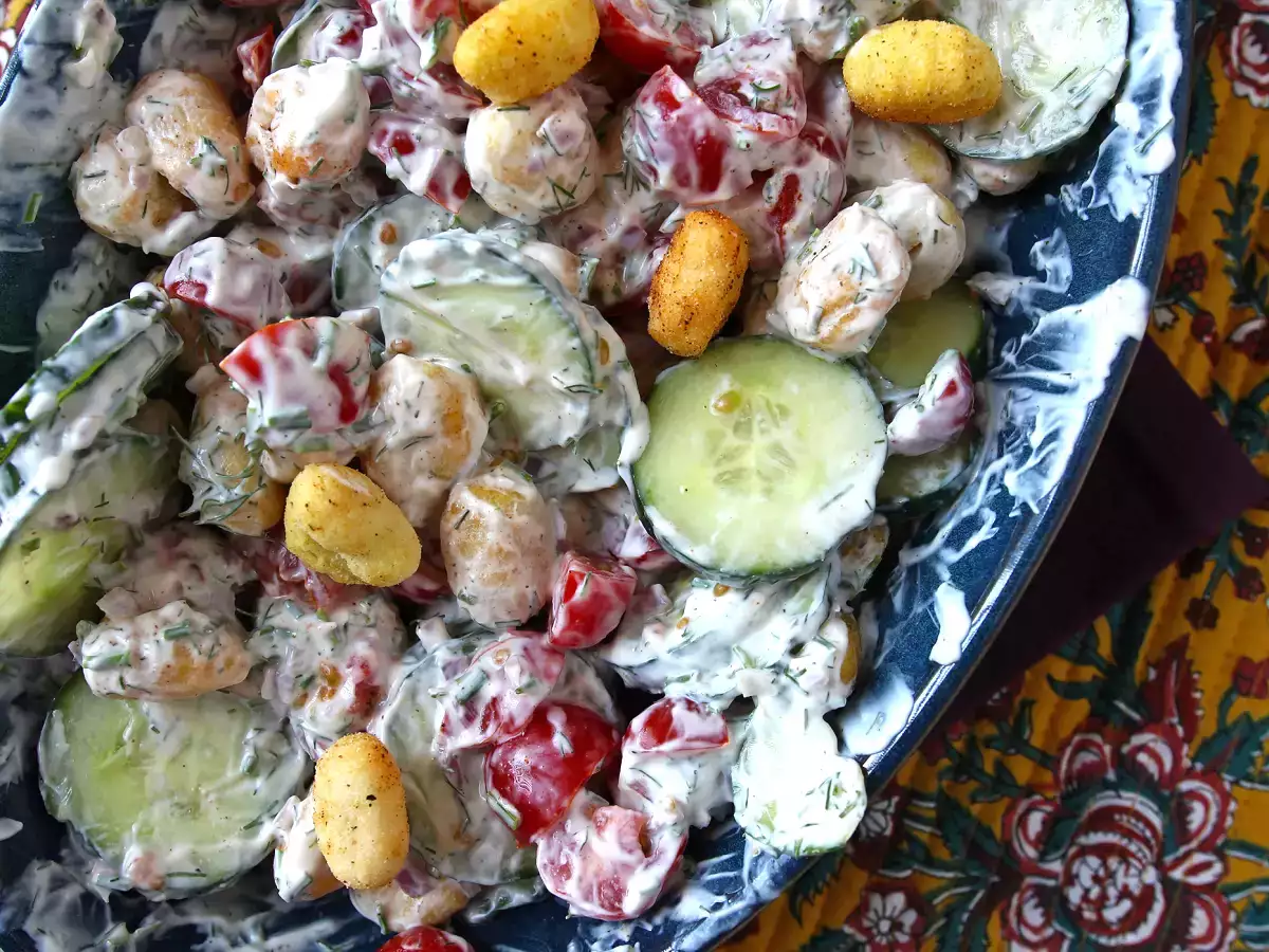 Хрустящий салат с ньокки, ультрамодный, вкусный и сбалансированный, идеальный для лета! - фото 4