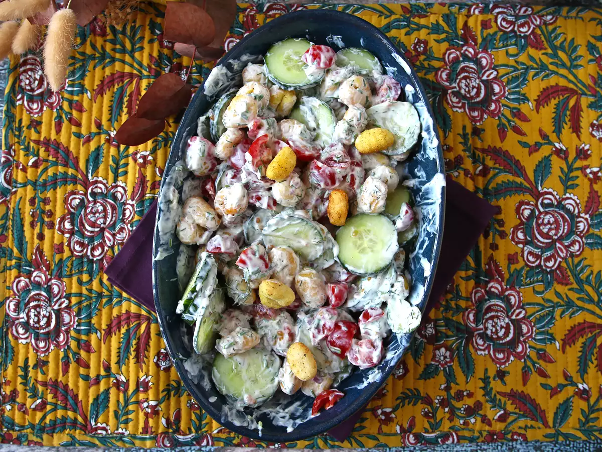 Хрустящий салат с ньокки, ультрамодный, вкусный и сбалансированный, идеальный для лета! - фото 5