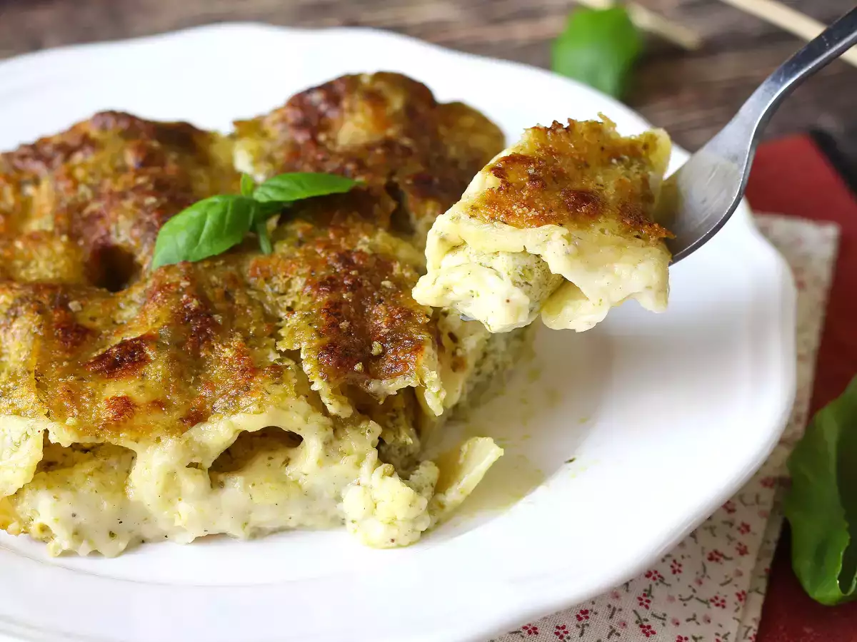 Каннеллони с песто: нежные, под сырной корочкой — простой и вкусный рецепт - фото 7
