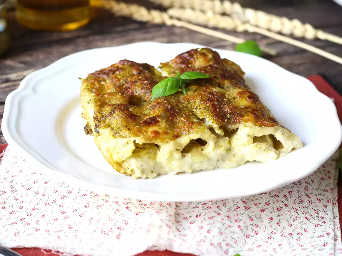 Каннеллони с песто в сливках: простой и вкусный рецепт - фото 5