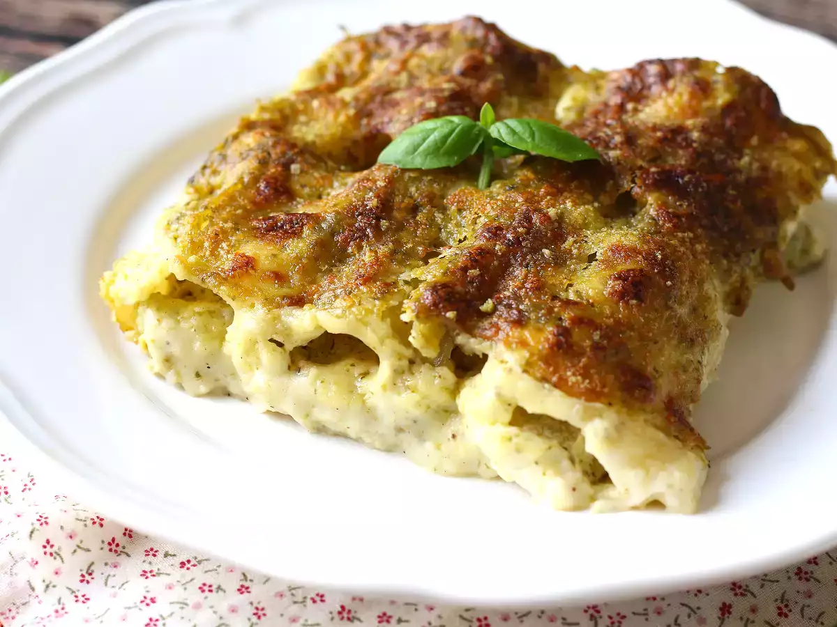 Каннеллони с песто в сливках: простой и вкусный рецепт - фото 6
