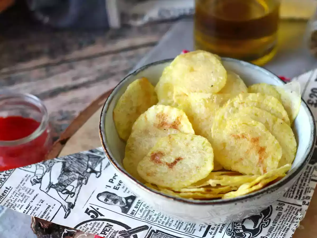 Картофельные чипсы, приготовленные в микроволновой печи - фото 3