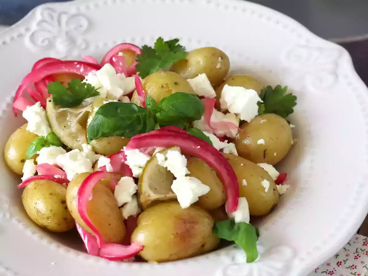 Картофель в папильотках с лимоном и фетой - фото 4