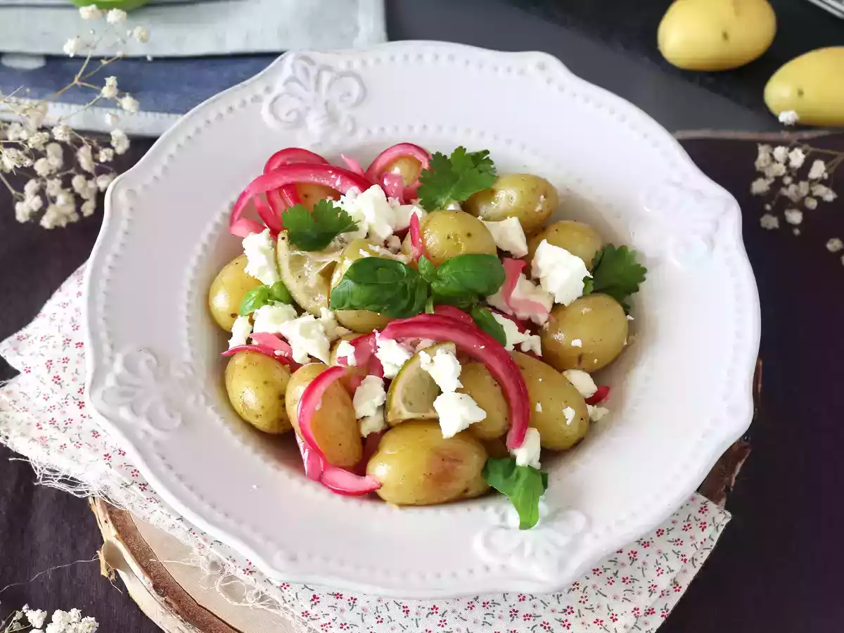 Картофель в папильотках с лимоном и фетой - фото 5