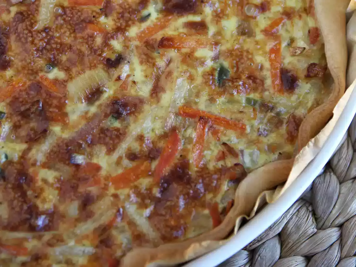 Киш с овощами и беконом, который нравится всем! - фото 2