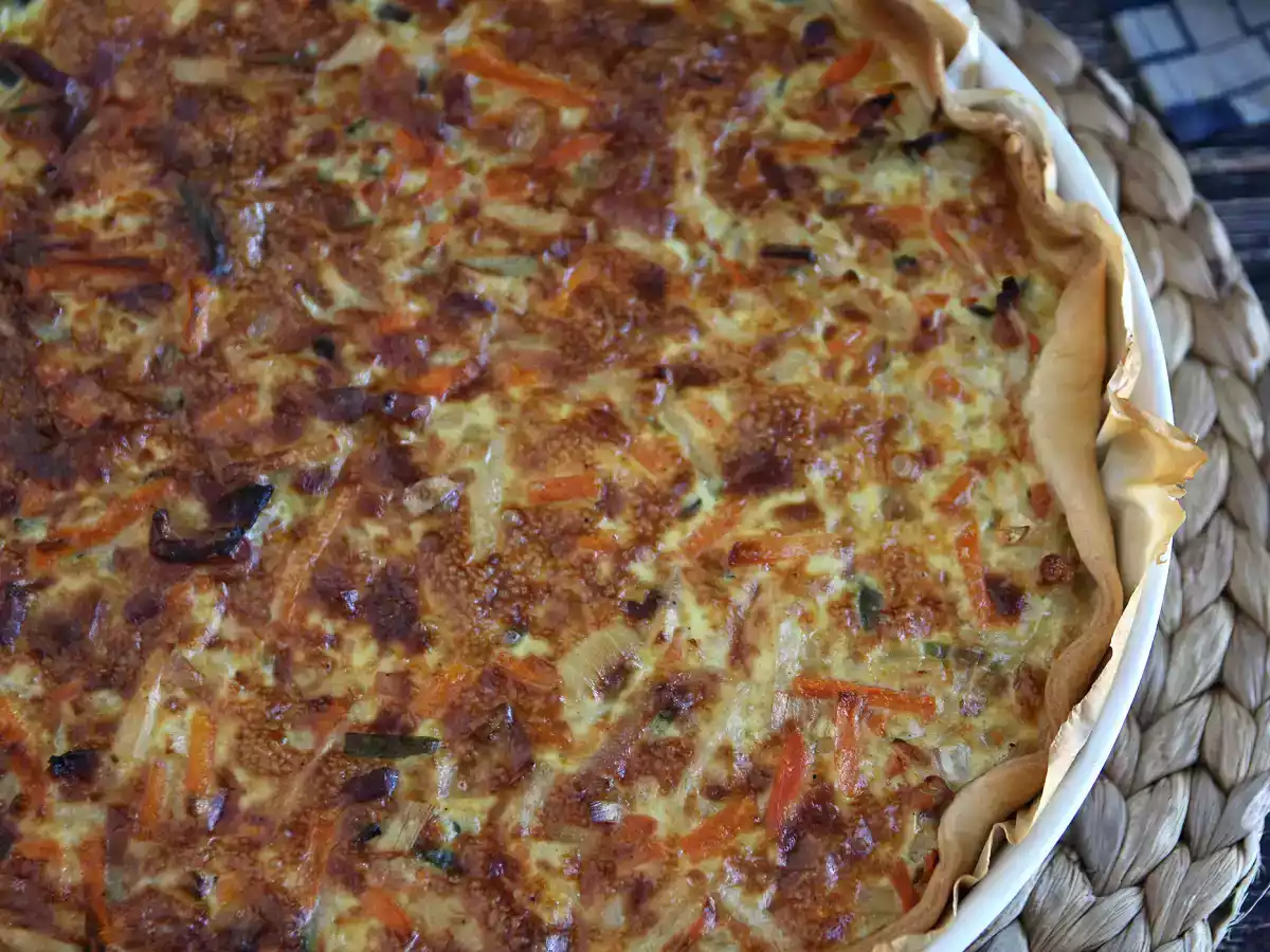 Киш с овощами и беконом, который нравится всем! - фото 4