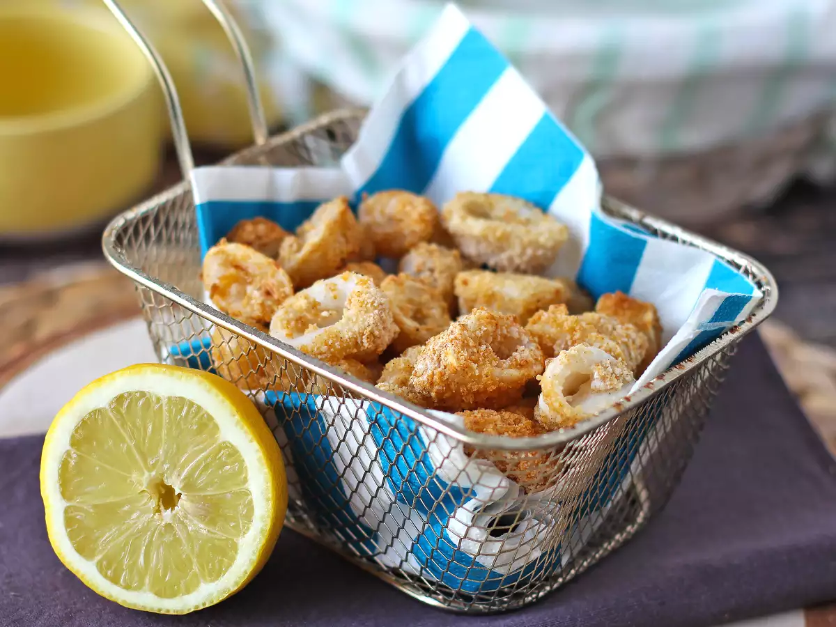 Кольца кальмара в аэрофритюрнице хрустящие и легкие - фото 3