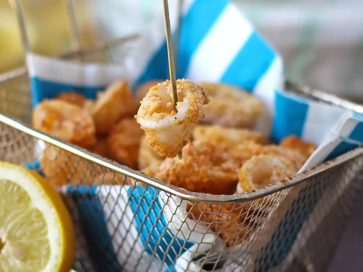 Кольца кальмара в аэрофритюрнице хрустящие и легкие - фото 6