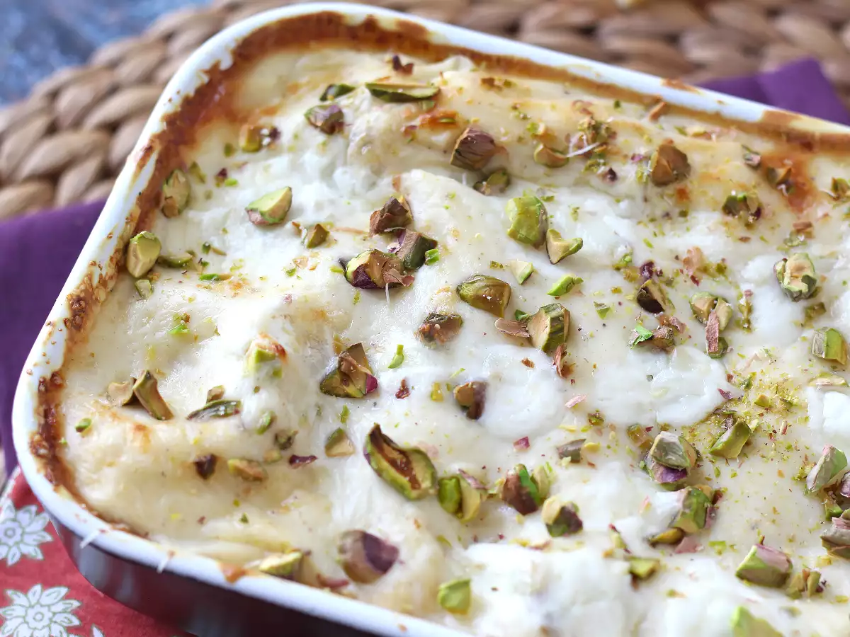 Лазанья из лосося с бурратой и сливочными, хрустящими фисташками - фото 2