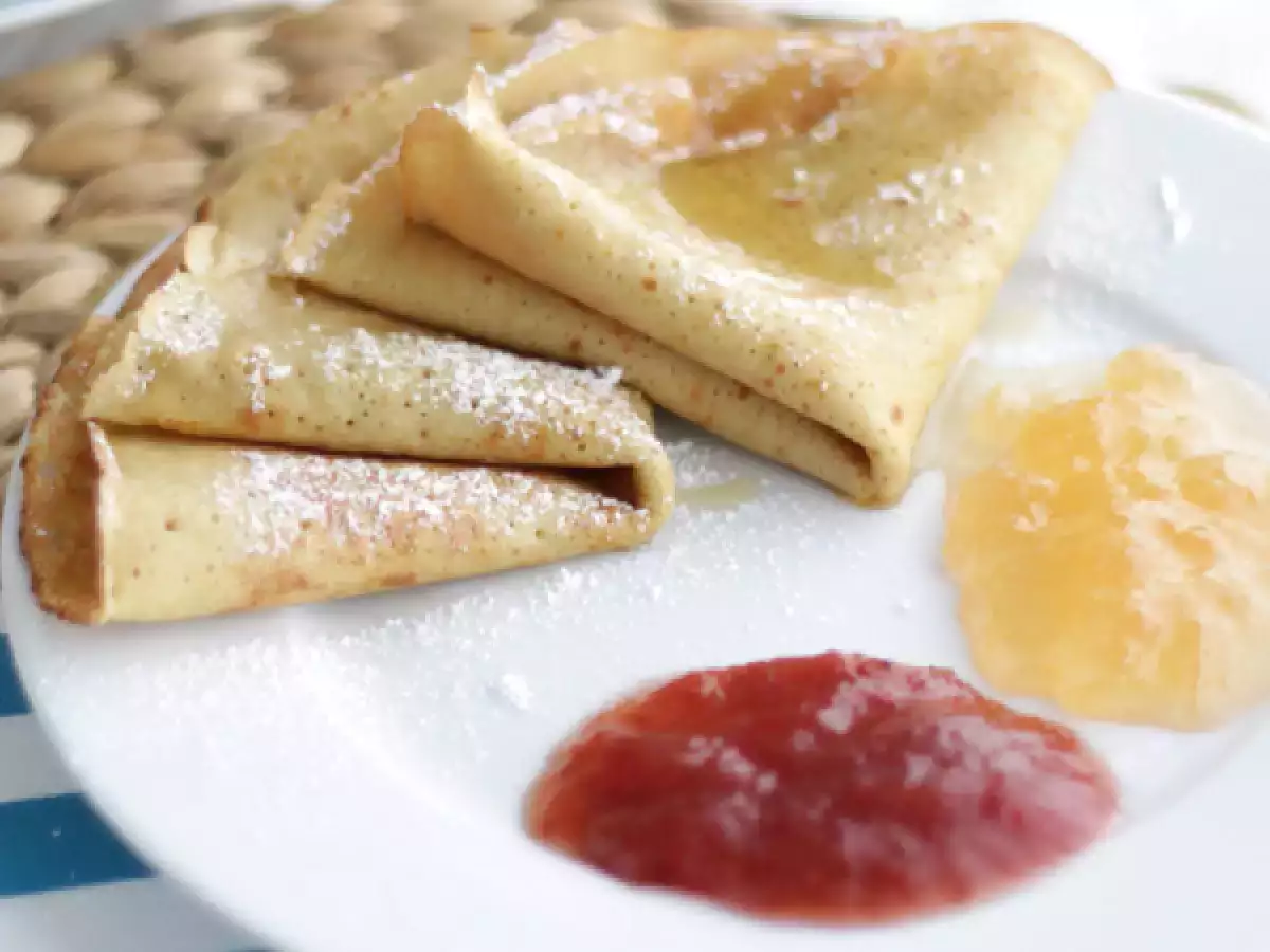Лёгкие блинчики без глютена и молока
