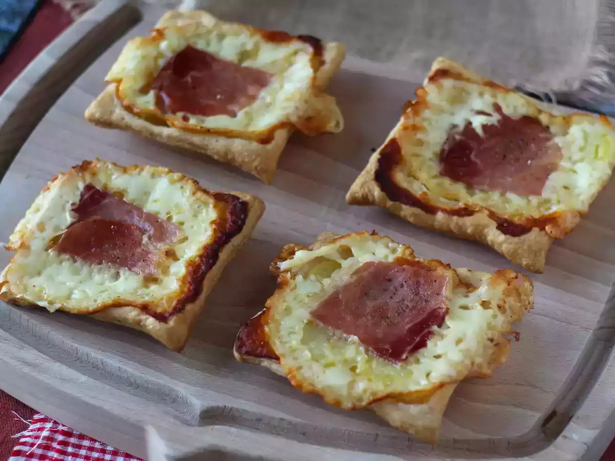 Маленькие тарталетки татин со вкусом раклета, отдельные порции - фото 4