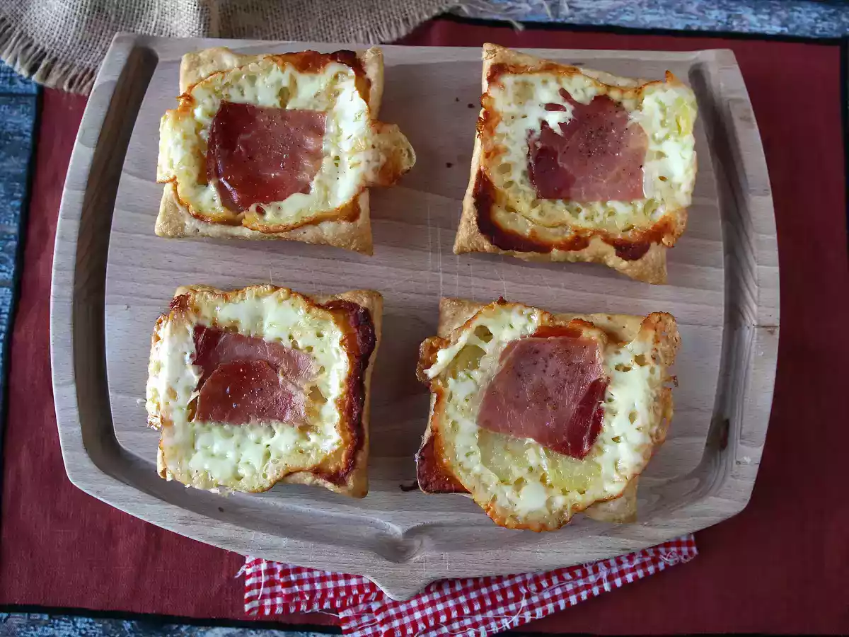 Маленькие тарталетки татин со вкусом раклета, отдельные порции - фото 6