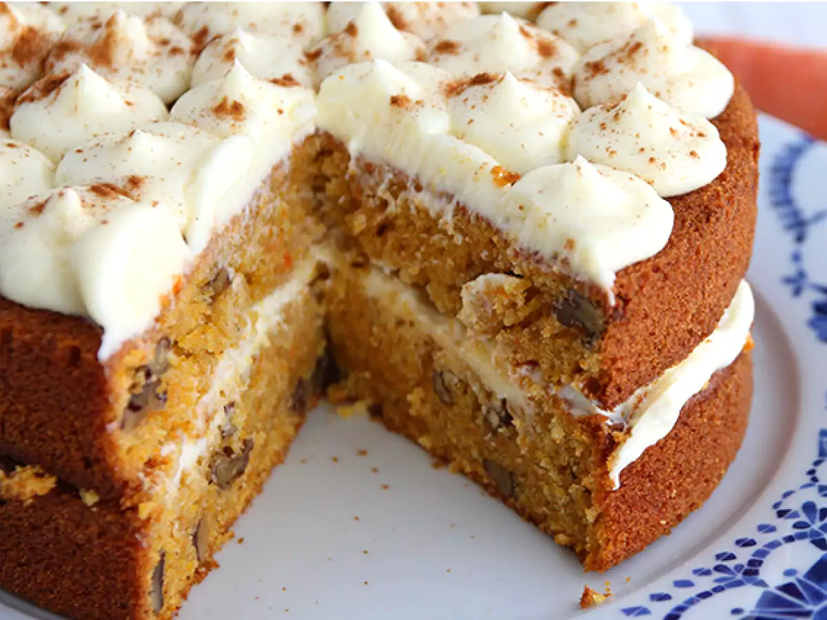 Морковный торт (Carrot Cake) с грецкими орехами - фото 2