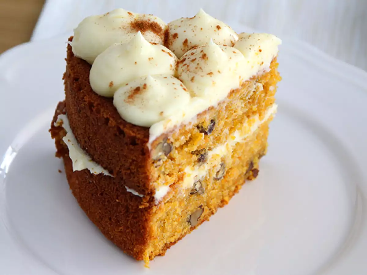 Морковный торт (Carrot Cake) с грецкими орехами - фото 5