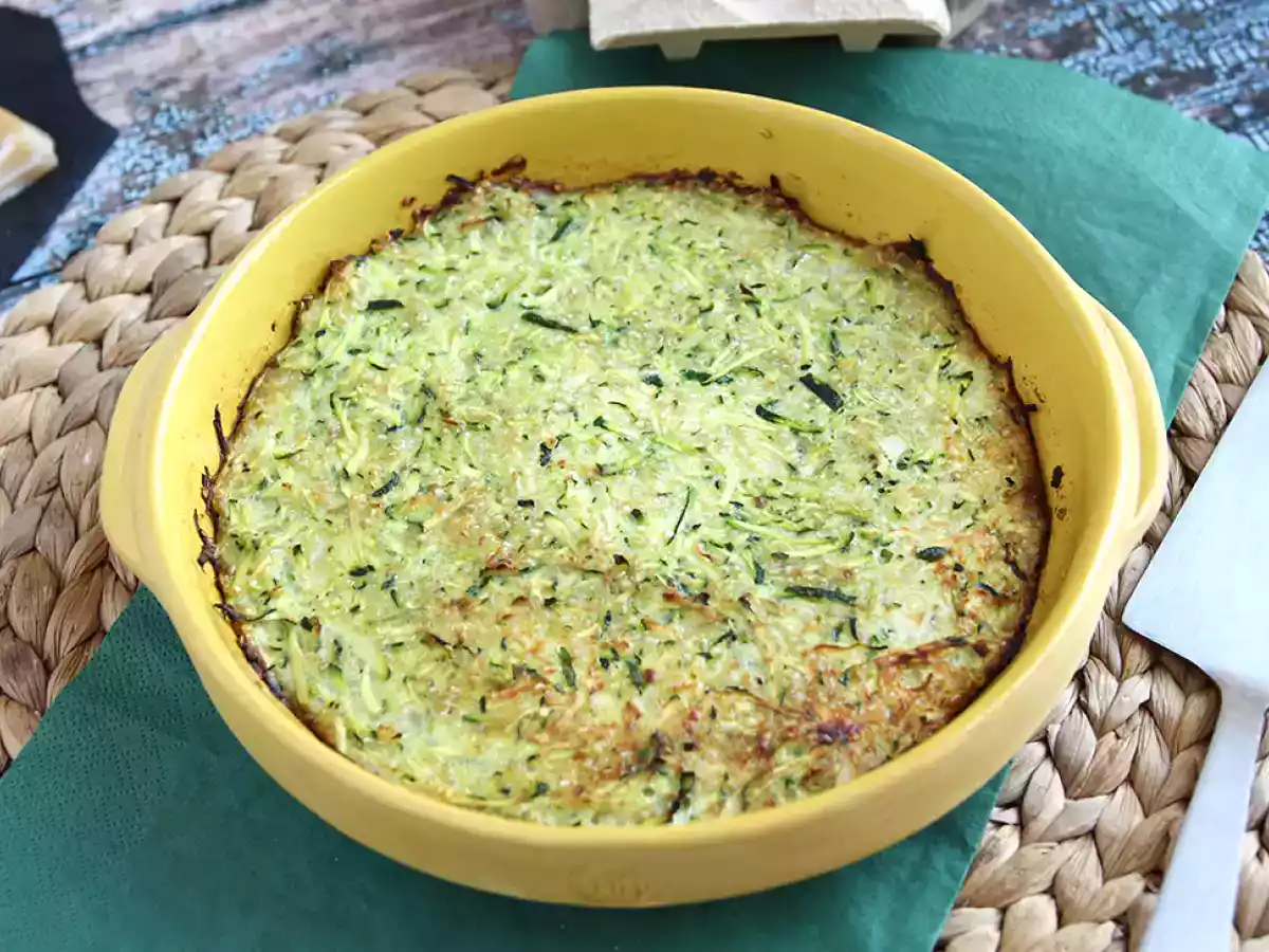 Омлет с кабачками и киноа