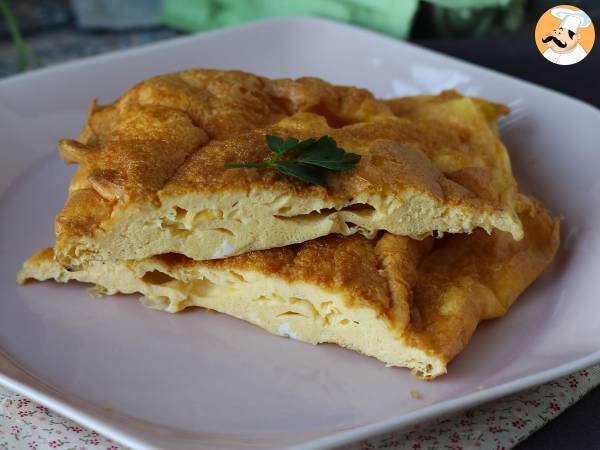 Омлет в аэрофритюрнице, легкий рецепт, не пачкающий ничего на кухне! - фото 3