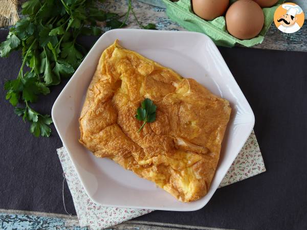 Омлет в аэрофритюрнице, легкий рецепт, не пачкающий ничего на кухне! - фото 5