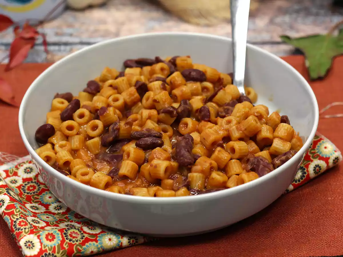Pasta e fagioli, быстрый и сливочный рецепт - фото 5